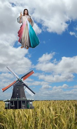 Jézus a felhők között